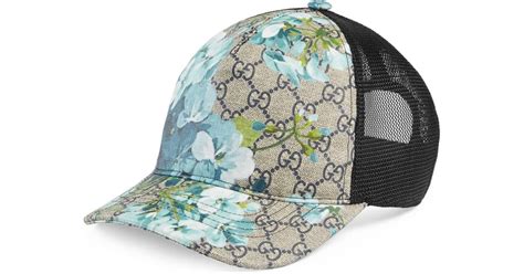 Gucci Cap Blume Blau .